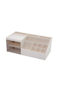2 Çekmeceli + 12 Bölmeli Plastik Makyaj - Takı Organizer 12x24cm Çok Renkli 2 Çekmeceli + 12 Bölmeli Plastik Makyaj - Takı Organizer 12x24cm Çok Renkli