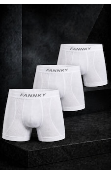 Fit Women Erkek Rahat Esnek Seamless 3 Lü Beyaz Boxer Fit Women Erkek Rahat Esnek Seamless 3 Lü Beyaz Boxer