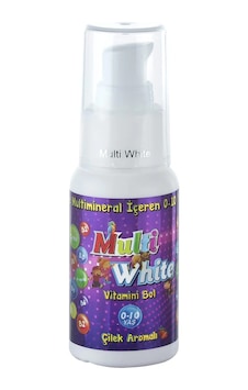 Multi White 0 - 10 Yaş Çilek Aromalı Çocuk Diş Macunu 50 ML