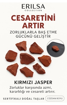 Sertifikalı Ham Cüzdan Boy Kırmızı Jasper Taşı Kütle - El Taşı - Güç, Dayanıklılık Ve Günlük Koruma Sertifikalı Ham Cüzdan Boy Kırmızı Jasper Taşı Kütle - El Taşı - Güç, Dayanıklılık Ve Günlük Koruma