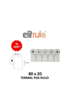 Elitrulo Termal Pos Rulo 80mm X 20mt - 10 Adet Elitrulo Termal Pos Rulo 80mm X 20mt - 10 Adet