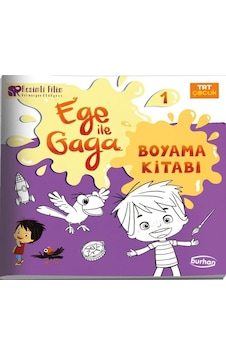 TRT Çocuk Ege ile Gaga Boyama Kitabı 1- Burhan Yayıncılık TRT Çocuk Ege ile Gaga Boyama Kitabı 1- Burhan Yayıncılık