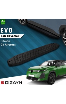 S-dizayn Citroen C5 Aircross 2 Hybrid Benzinli Evo Siyah Yan Basamak 193 Cm 2025 Üzeri A+ Kalite