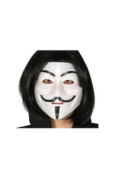 Go İthalat Siyah Renk Takma Kısa Saç Ve V For Vendetta Maskesi Anonymous Maskesi 0 - 99 Go İthalat Siyah Renk Takma Kısa Saç Ve V For Vendetta Maskesi Anonymous Maskesi 0 - 99