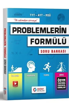 Ordinat Yayınları Tyt Ayt Problemlerin Formülü Soru Bankası 2024 Ordinat Yayınları Tyt Ayt Problemlerin Formülü Soru Bankası 2024