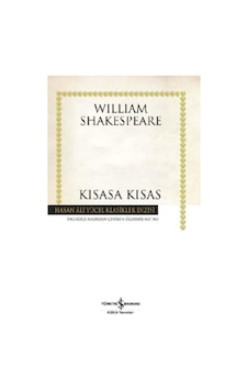 Kısasa Kısas - William Shakespeare - Iş Bankası Kültür Yayınları Kısasa Kısas - William Shakespeare - Iş Bankası Kültür Yayınları