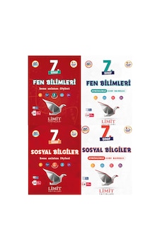 Limit 2027 7. Sınıf Fen Bilimleri + Sosyal Bilgiler Konu Anlatım Föyleri + Soru Bankası Seti 4 Kitap Maarif Model Limit 2027 7. Sınıf Fen Bilimleri + Sosyal Bilgiler Konu Anlatım Föyleri + Soru Bankası Seti 4 Kitap Maarif Model