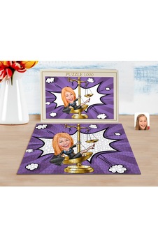 Bk Gift Kişiye Özel Kadın Avukat Karikatürlü 1000 Parça Profesyonel Puzzle-4 Bk Gift Kişiye Özel Kadın Avukat Karikatürlü 1000 Parça Profesyonel Puzzle-4
