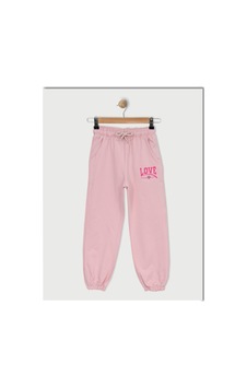 Alg Life Alg Kız Çocuk Alt Eşofman - 2 İplik Şardonsuz Mevsimlik Açık Pembe