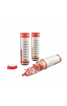Aropi Mikrohematokrit Tüp Kırmızı -heparinli - Kapiler Tüp 100 Lü