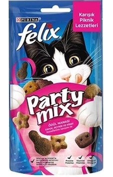 Felix Party Mix Karışık Piknik Lezzetler Kedi Ödülü 60 Gr Felix Party Mix Karışık Piknik Lezzetler Kedi Ödülü 60 Gr