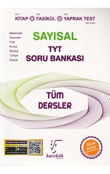 TYT Tüm Dersler Sayısal Soru Bankası - Karekök Eğitim Yayın TYT Tüm Dersler Sayısal Soru Bankası - Karekök Eğitim Yayın