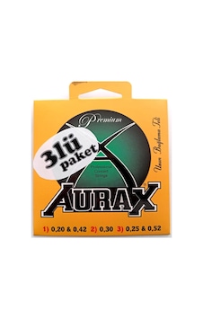 Aurax 3arx20 Üçlü Paket Uzun Sap Bağlama Teli 0,20 Profesyonel Aurax 3arx20 Üçlü Paket Uzun Sap Bağlama Teli 0,20 Profesyonel