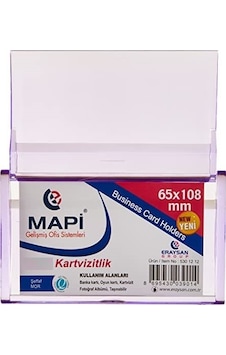 Mapi Akrilik Kartvizitlik Dikdörtgen Şeffaf 65x108