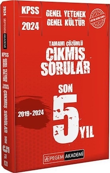 KPSS Genel Yetenek Genel Kültür Çıkmış Sorular Son 5 Sınav- Pegem Akademi Yayıncılık KPSS Genel Yetenek Genel Kültür Çıkmış Sorular Son 5 Sınav- Pegem Akademi Yayıncılık