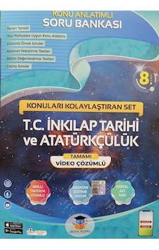 8. Sınıf LGS T.C. İnkılap Tarihi ve Atatürkçülük Konu Anlatımlı Soru Bankası - Zeka Küpü Yayınları 8. Sınıf LGS T.C. İnkılap Tarihi ve Atatürkçülük Konu Anlatımlı Soru Bankası - Zeka Küpü Yayınları