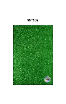 50x70 Cm Simli Fon Kartonu 1 Adet - Yeşil 50x70 Cm Simli Fon Kartonu 1 Adet - Yeşil