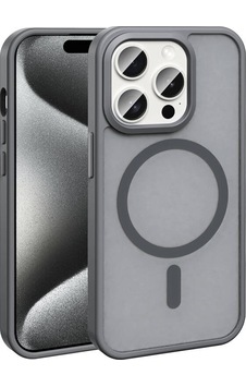 Nihcase Apple Uyumlu iPhone 15 Pro Kılıf M-safe Şarj Özellikli Mat Arka Yüzey Sio Kapak