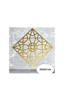 Dekoratif Mobilya Kare Süs Altın 24x24 Cm Karışık Karışık