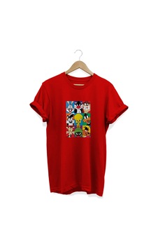 Looney Baskılı Kırmızı T-shirt Kırmızı Looney Baskılı Kırmızı T-shirt Kırmızı