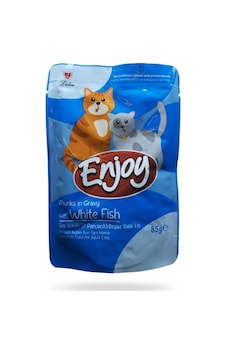 Enjoy Pouch Balıklı Kedi Konservesi 85 Gr