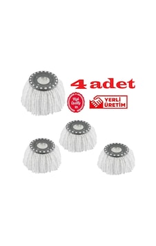 Safir Wermoplast Yedek Mikrofiber Vileda Mop Ucu Başlığı 4 Adet Safir Wermoplast Yedek Mikrofiber Vileda Mop Ucu Başlığı 4 Adet