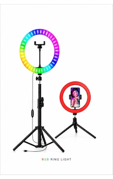 10 İnç Rgb Ring Light Selfie Işığı Tripod Telefon Tutucu Tiktok Youtube Canlı Yayın Makyaj Lambası 10 İnç Rgb Ring Light Selfie Işığı Tripod Telefon Tutucu Tiktok Youtube Canlı Yayın Makyaj Lambası