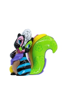 Disney Britto Bambi Çiçek Çekingen Poz Minyatür Heykelcik, 7,5 Cm, Çok Renkli