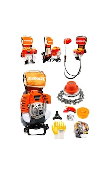 Stilmax SCB63HP Benzinli Sırt Tipi Tırpan + Canavar Başlık Stilmax SCB63HP Benzinli Sırt Tipi Tırpan + Canavar Başlık