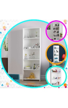 Modilayn Ay 5 Raflı Kitaplık Kütüphane Ofis Dosya Evrak Kiler Düzenleyici Raf Modilayn Ay 5 Raflı Kitaplık Kütüphane Ofis Dosya Evrak Kiler Düzenleyici Raf