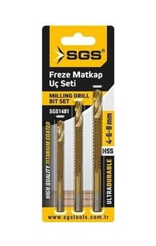 Sgs1481 - 4-6-8mm Freze Matkap Uç Seti