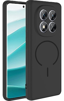 Xiaomi Redmi Note 14 Pro 4g Kılıf M-safe Şarj Özellikli Zore Meta Kapak Siyah Xiaomi Redmi Note 14 Pro 4g Kılıf M-safe Şarj Özellikli Zore Meta Kapak Siyah