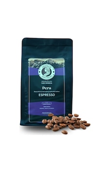 Peru Çekirdek Kahve Rossa Hg Gı, %100 Arabica, Espresso Için Özel Kavrulmuş 250g Çekirdek Kahve