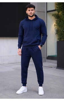 Freedom Storee Erkek İki İplik Kapüşonlu Kanguru Cepli Sweatshirt Jogger Pantolon Alt Üst Eşofman Takımı - Lacivert Çok Renkli Freedom Storee Erkek İki İplik Kapüşonlu Kanguru Cepli Sweatshirt Jogger Pantolon Alt Üst Eşofman Takımı - Lacivert Çok Renkli