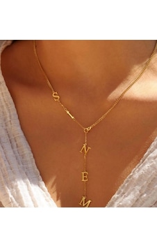 Kadın Gümüş Kolye - Y Model Kişiye Özel Isim Işıklı Kutuda Sevgiliye Eşe Hediye Altın - Rose Gold Kadın Gümüş Kolye - Y Model Kişiye Özel Isim Işıklı Kutuda Sevgiliye Eşe Hediye Altın - Rose Gold