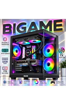 Bigame SAKURA-V8 R7-7800X3D 32 GB 1 TB M2 SSD RTX5060Ti Free Dos Masaüstü Oyuncu Bilgisayarı Bigame SAKURA-V8 R7-7800X3D 32 GB 1 TB M2 SSD RTX5060Ti Free Dos Masaüstü Oyuncu Bilgisayarı