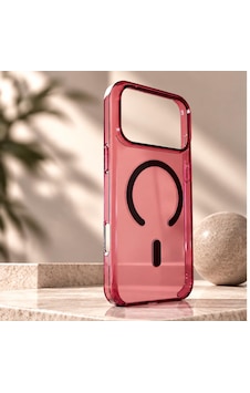 Premium Tpu Şeffaf Bordo Kılıf İphone 18 Pro Max İle Uyumlu Magsafe Premium Tpu Şeffaf Bordo Kılıf İphone 18 Pro Max İle Uyumlu Magsafe