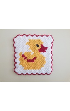 Banyo Bebek El Örmesi Çirkin Ördek Desenli Takım Renkler Banyo Bebek El Örmesi Çirkin Ördek Desenli Takım Renkler