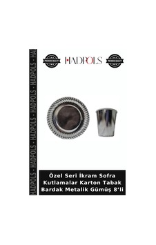 Özel Seri İkram Sofra Kutlamalar Karton Tabak Bardak Metalik Gümüş 8 Li Diğer Özel Seri İkram Sofra Kutlamalar Karton Tabak Bardak Metalik Gümüş 8 Li Diğer