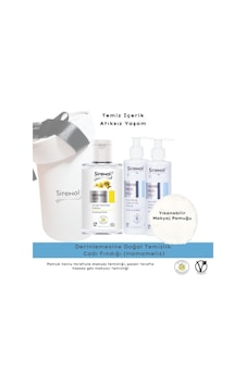 Sirenol Natural Cadı Fındığı Yüz Temizleme Köpüğü 250 ML + Sıkılaştırıcı ve Gözenek Temizleyici Tonik 300 ML + Makyaj Temizleme Pamuğu
