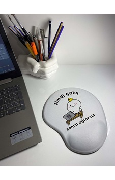 Rakkun Shop - Şimdi Çalış Sonra Ağlarsın Bilek Destekli Mouse Pad