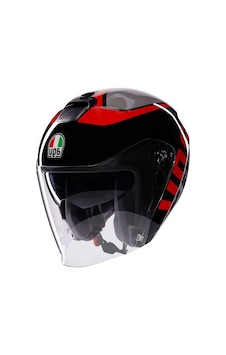 Agv Irides Valenza Güneş Vizörlü Açık Kask Mat Gri Siyah Kırmızı Agv Irides Valenza Güneş Vizörlü Açık Kask Mat Gri Siyah Kırmızı