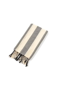 Striped Peştemal Banyo Havlusu Plaj Havlusu Siyah Açık Striped Peştemal Banyo Havlusu Plaj Havlusu Siyah Açık