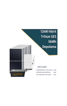 12kw Trifaze Hibrit Güneş Enerjisi Sistemi 1 12kw Trifaze Hibrit Güneş Enerjisi Sistemi 1