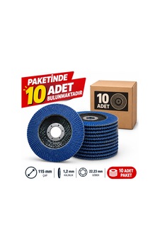 Flap Disk Zımpara Zirkonyum 115mm 60 Kum Pakette 10 Adet