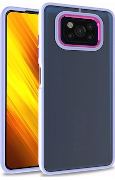 Xiaomi Poco X3 Kılıf Zore Flora Kapak Lila Xiaomi Poco X3 Kılıf Zore Flora Kapak Lila