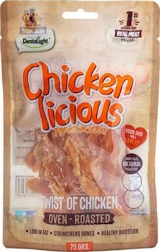Dentalight Chicken Twist Tavuk Etli Köpek Ödül Burgu Çubuğu 70 Gr Dentalight Chicken Twist Tavuk Etli Köpek Ödül Burgu Çubuğu 70 Gr