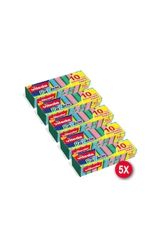Vileda Rainbow Ekonomik Paket Düz Bulaşık Süngeri 10 x 5'li Vileda Rainbow Ekonomik Paket Düz Bulaşık Süngeri 10 x 5'li