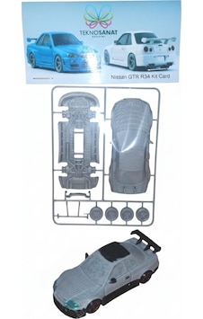 Teknosanat 3d Baskı Nissan Gtr R34 Model Maket Kiti - Stem Eğitici Kit Card Dıy Teknosanat 3d Baskı Nissan Gtr R34 Model Maket Kiti - Stem Eğitici Kit Card Dıy