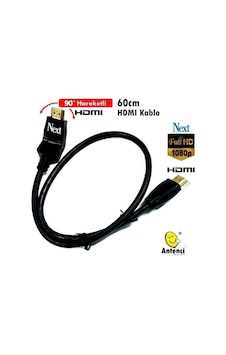 Next 60Cm Hdmi Kablo Hareketli Hdmi Fişli